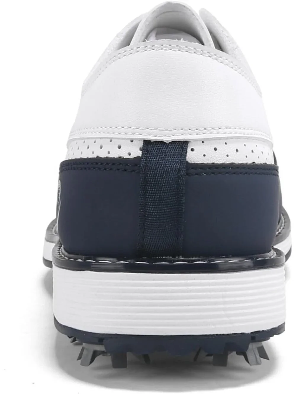 Men's Blue Spikes Classic Golf Footwear Walking Sneakers Golfers Golf Shoes